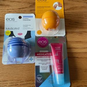 EOS Medicated lip balm trio